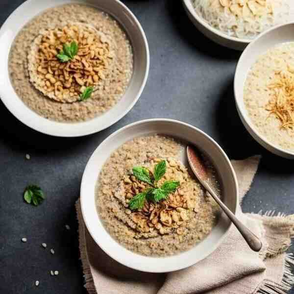 Каша пшенная с квашеной капустой